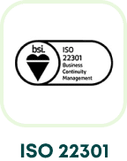 ISO 22301 certificate